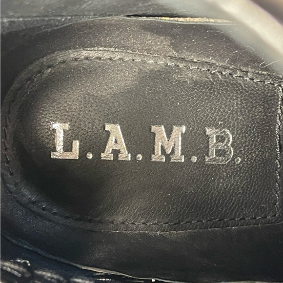 L.A.M.B. Platforms Stiletto Heels Net and leather materials - Picture 11 of 14